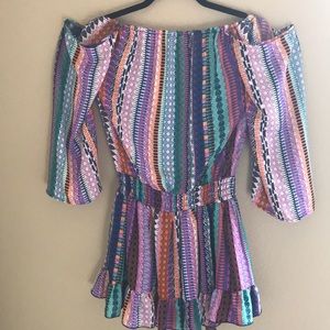 Surf Gypsy off the shoulder Dress new with tags L